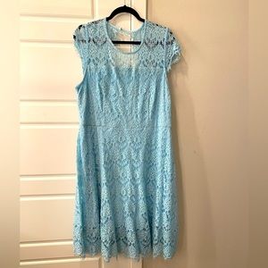 Lane Bryant blue lace dress - size 18